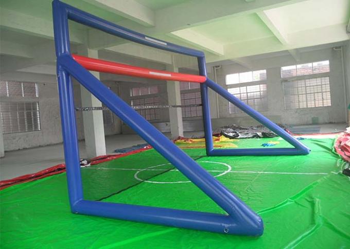 0.55mm ポリ塩化ビニールの防水シートの膨脹可能なスポーツのゲームのアーチのフットボールの目的/Soccar のゲートのゲームを緑化して下さい