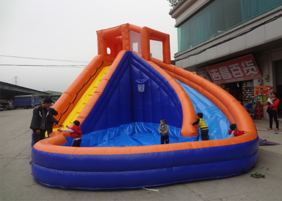 中国 遊園地膨脹可能な水スライド、大人のサイズ膨脹可能な水スライド サプライヤー