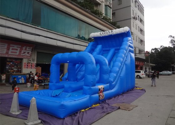 中国 プールおよびスリップ N のスライドが付いている夏の青い商業膨脹可能なスライド サプライヤー