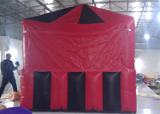 中国 赤い/黒の小さい立方体は結婚するか、または展覧会ポリ塩化ビニールののための膨脹可能な空気テントを防水シート形づけました サプライヤー