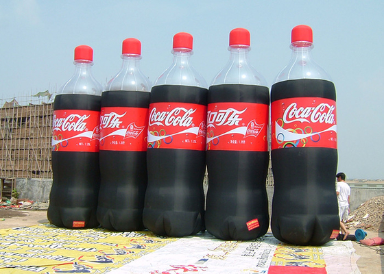 中国 コカノキ カーラは赤い/黒の 2-3 分の膨脹可能なビール瓶膨脹しましたり/空気を抜きます サプライヤー