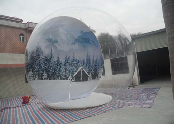 中国 Serurity -保証のクリスマス 12 月のための膨脹可能な雪の地球の Chrismas の泡球 サプライヤー