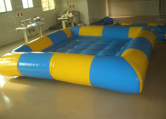 中国 地上のプールの上の長方形の黄色/青の膨脹可能、裏庭のための膨脹可能な家族のプール サプライヤー