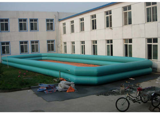 中国 12m * 6m のコマーシャルの正方形使用料/Zorb の球のための膨脹可能な水プール サプライヤー