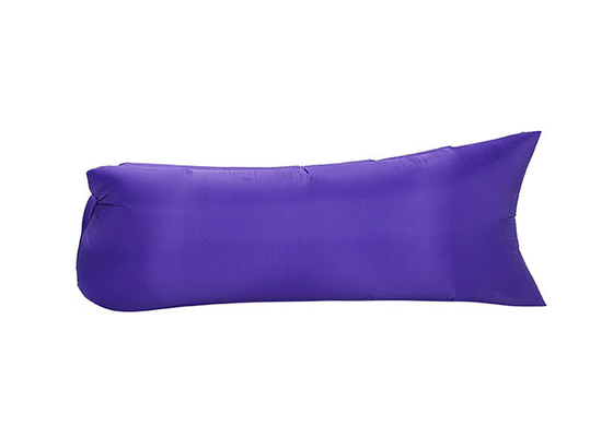 中国 便利な紫色の膨脹可能な寝袋の速く満たされた防水ナイロン生地 サプライヤー