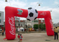 フットボールの赤い注文のコカ・コーラの膨脹可能な入口のアーチ、完全な印刷を用いる膨脹可能な終わりのアーチ サプライヤー