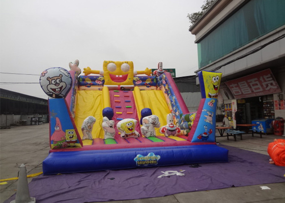 中国 Spongebob の主題の遊園地の大きい商業膨脹可能なスライド サプライヤー