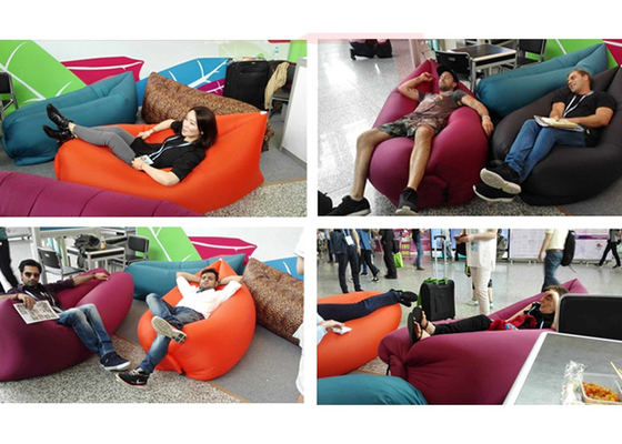 中国 運送キャンプの膨脹可能な睡眠のソファーに容易な屋外の 100% ナイロン膨脹可能なソファー袋 サプライヤー